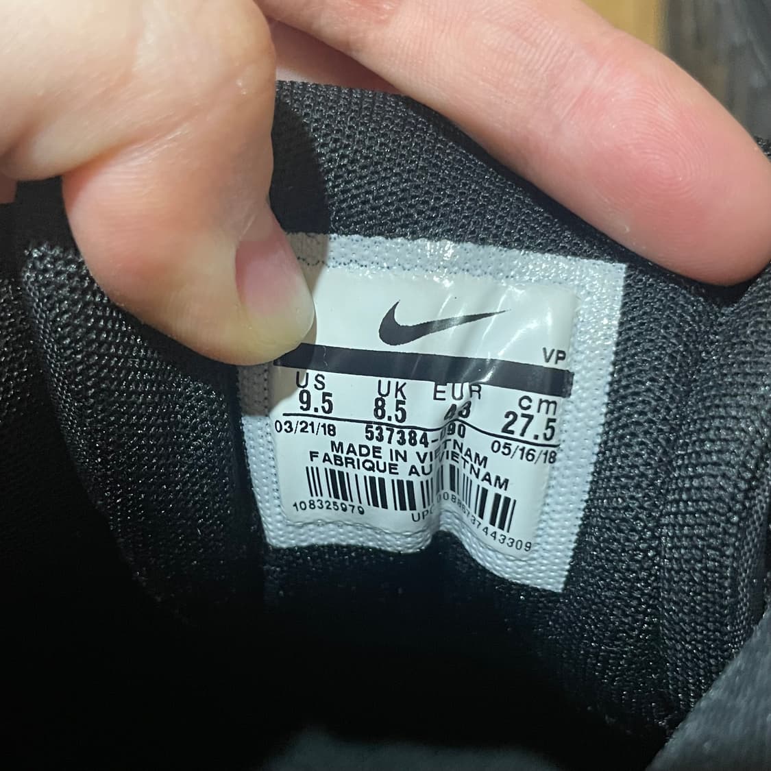 나이키 에어맥스90 올블랙 운동화 275 상품이미지9