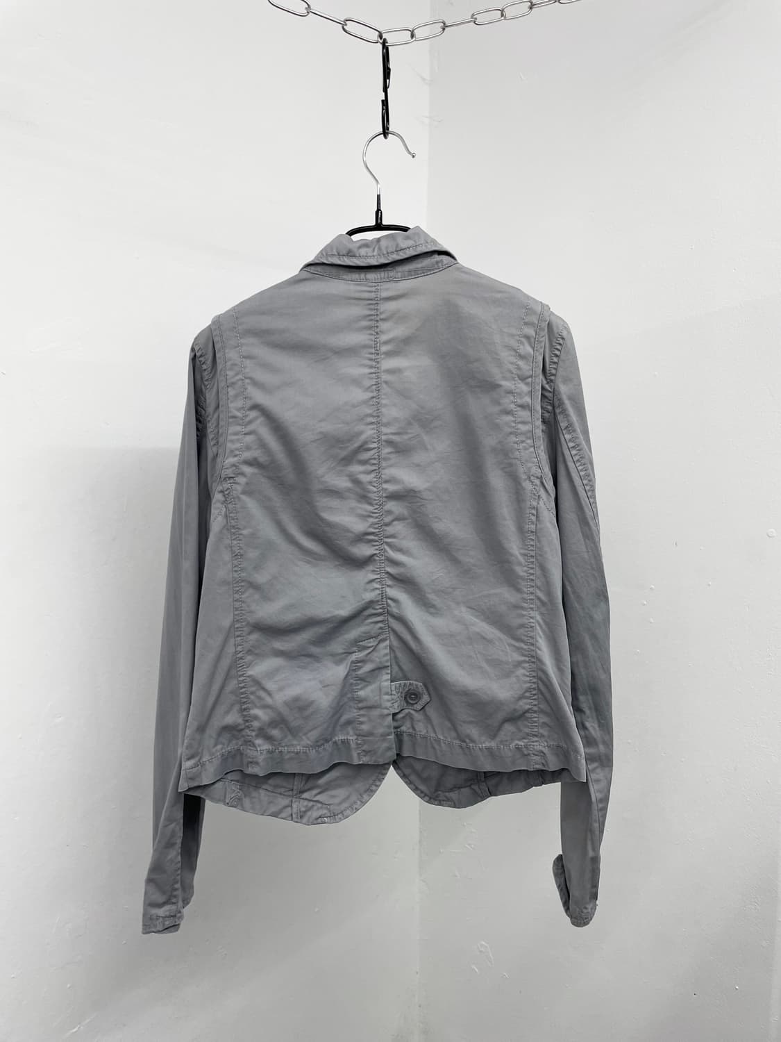 그레이 절개 버튼 자켓 상품이미지8