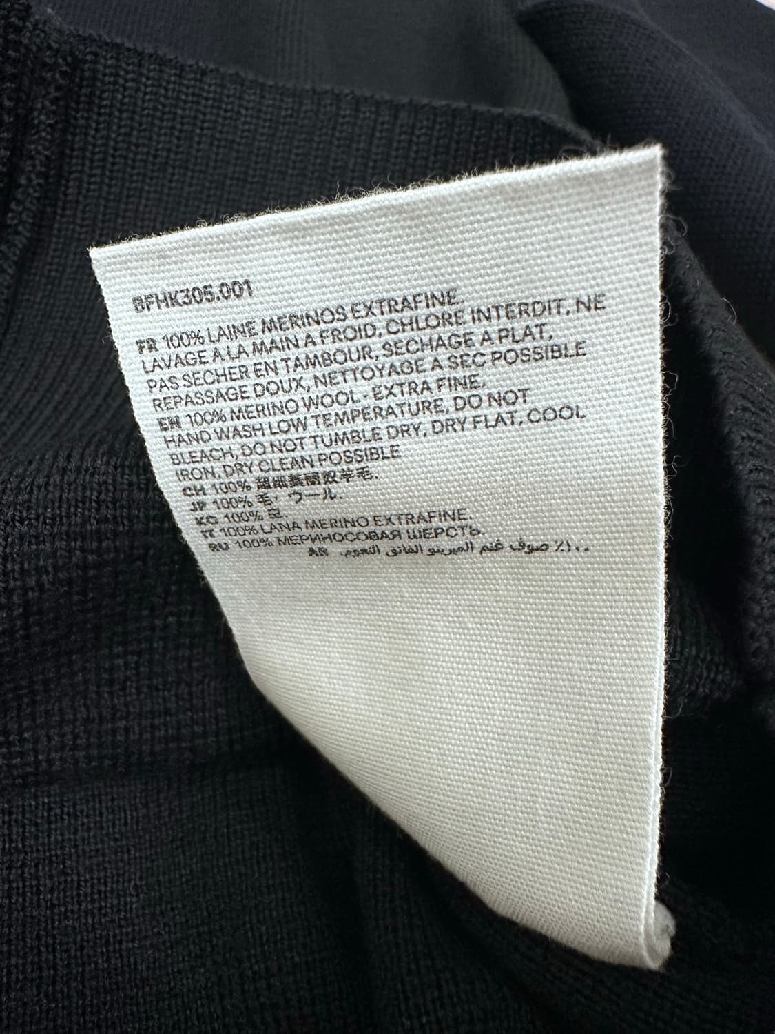 ami 아미 스몰 하트 로고 울 가디건 블랙 L 사이즈 상품이미지5