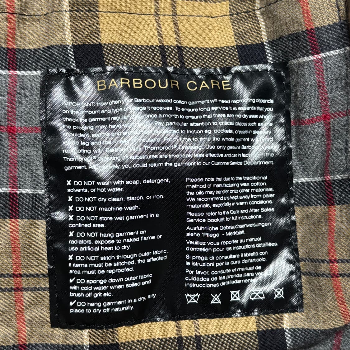 44 바버 인터네셔널 왁싱 자켓 상품이미지5