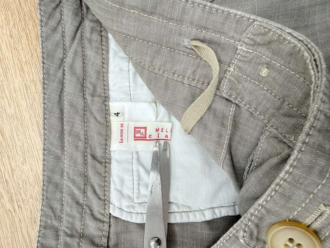 빈티지 Melrose 단추 디테일 카프리 팬츠 상품이미지5