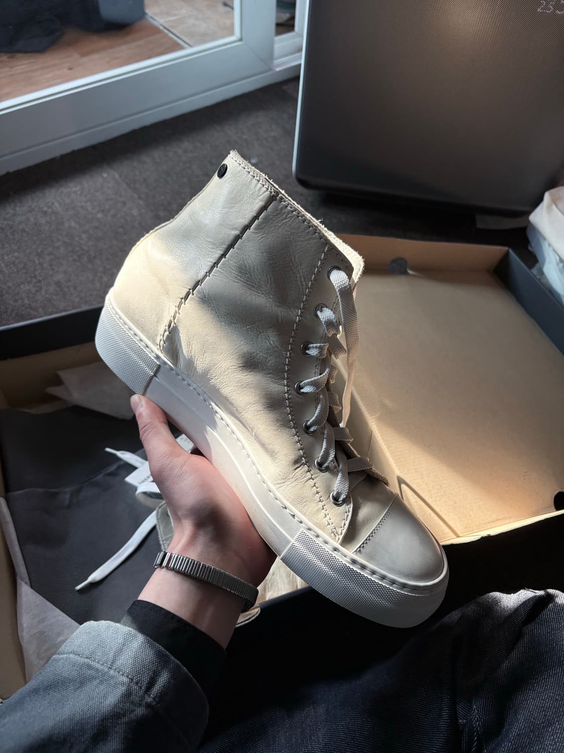 Incarnation calf skin sneakers 42 상품이미지5