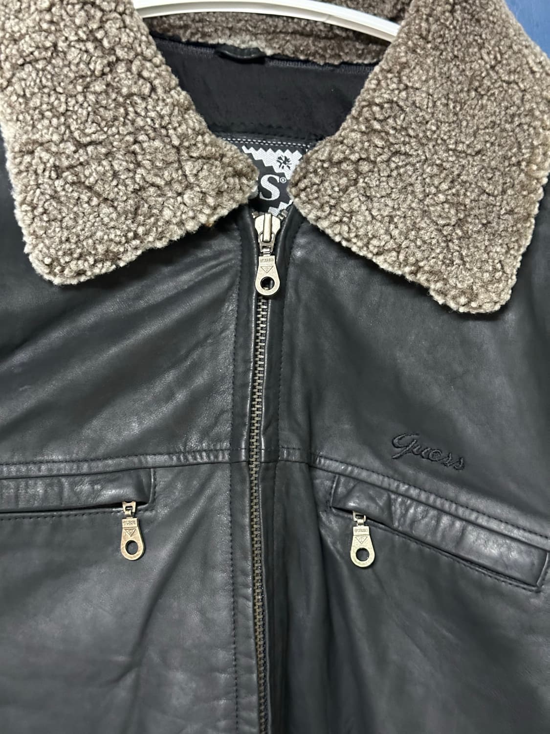 GUESS 양가죽자켓 105사이즈 L사이즈 상품이미지7