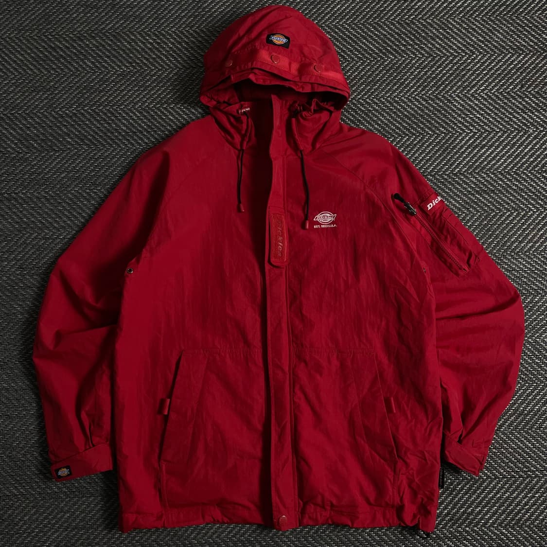 디키즈 USa 올드스쿨 나일론 테크웨어 자켓 레드 y 3688 상품이미지2