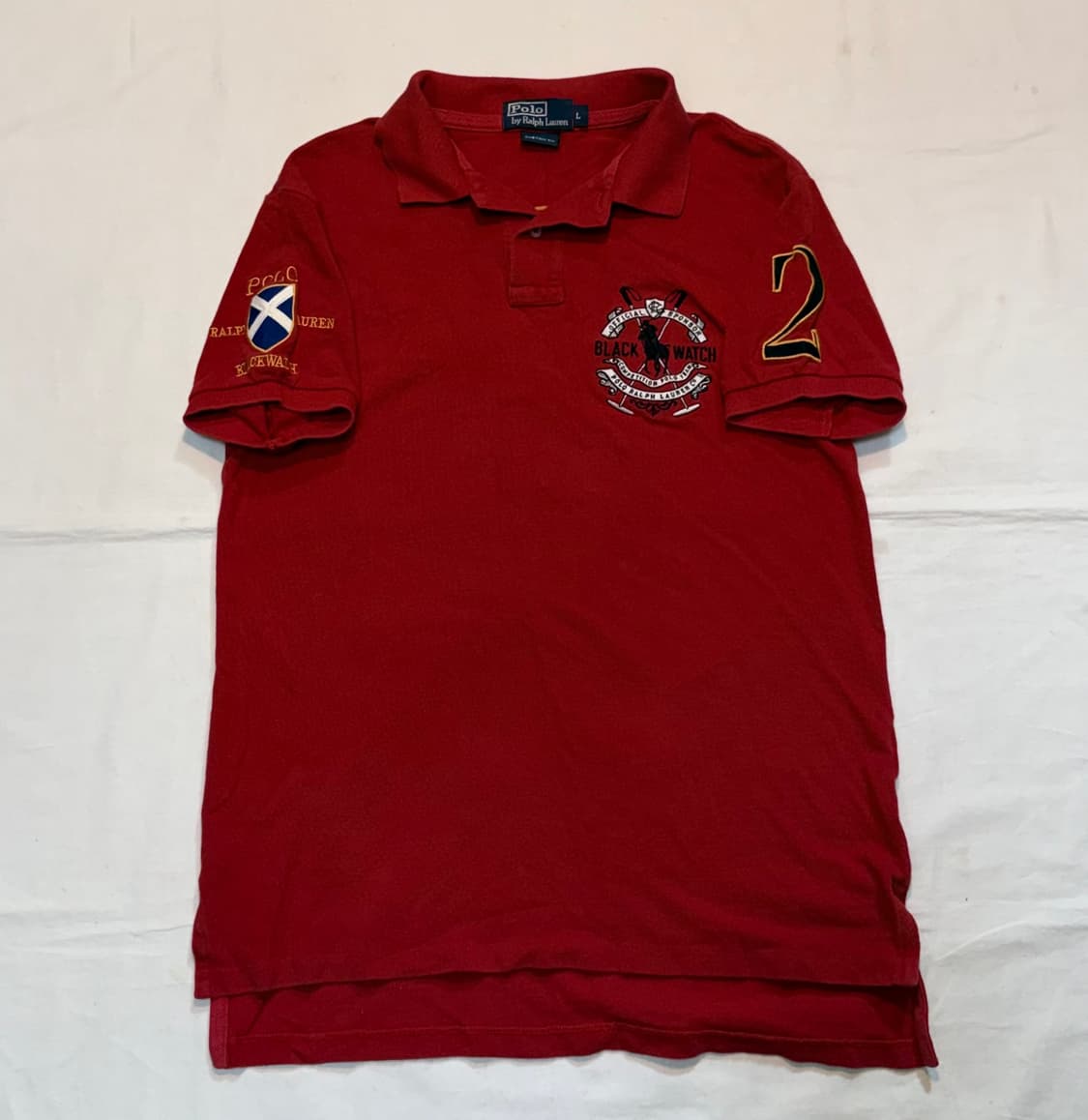 폴로 랄프로렌 블랙와치 빅포니 치프키프 카라티 레드 상품이미지2
