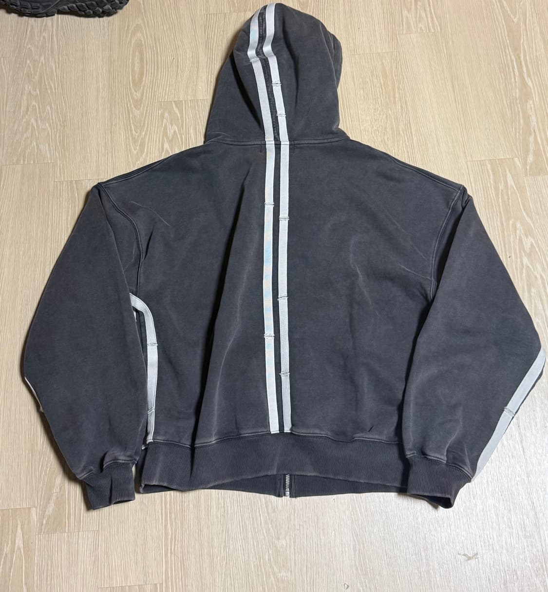 레이서월드와이드 집 트랙 후드 차콜 M 상품이미지4