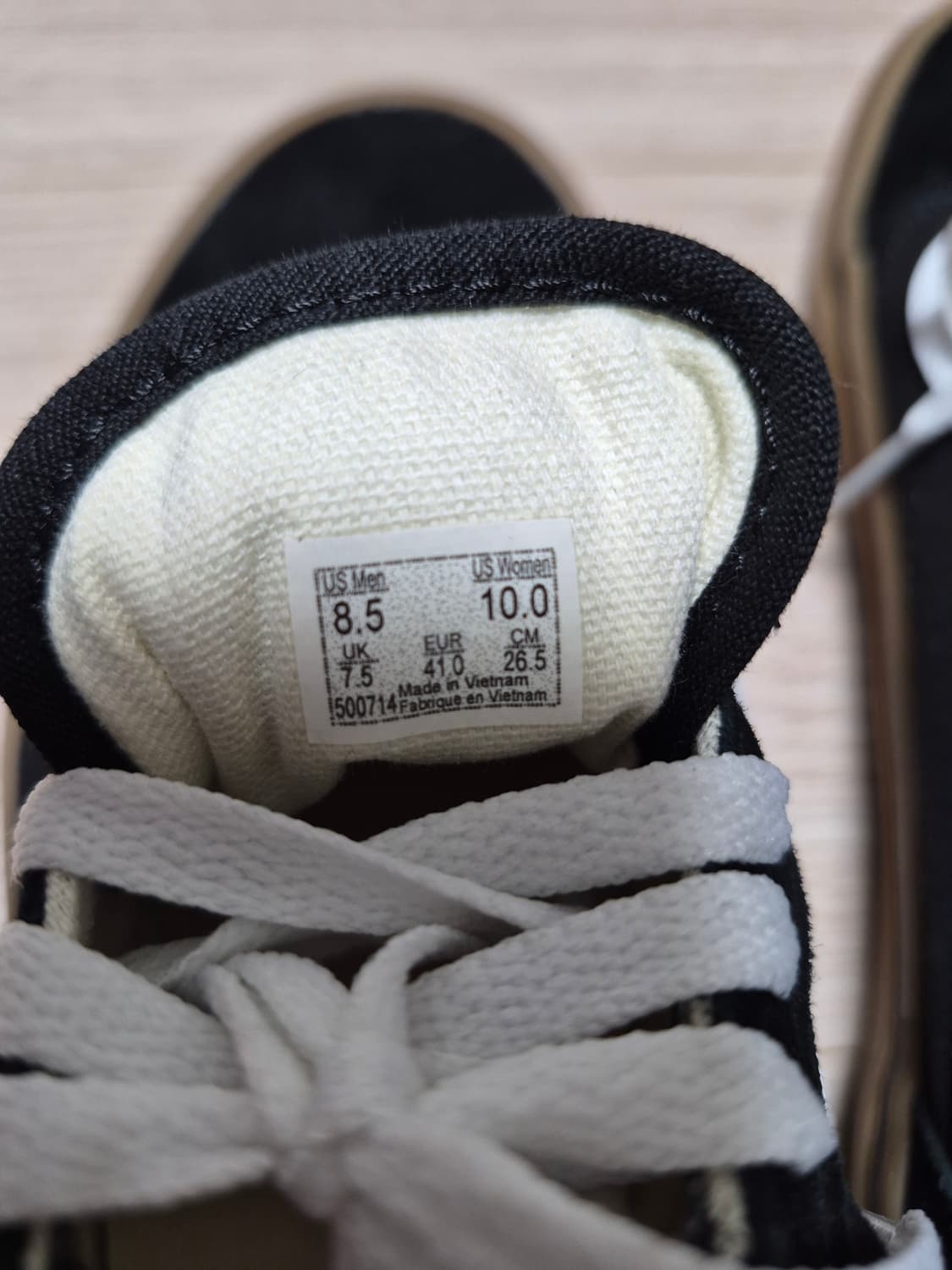 반스 올드스쿨 검솔 265 상태 아주좋음 상품이미지7