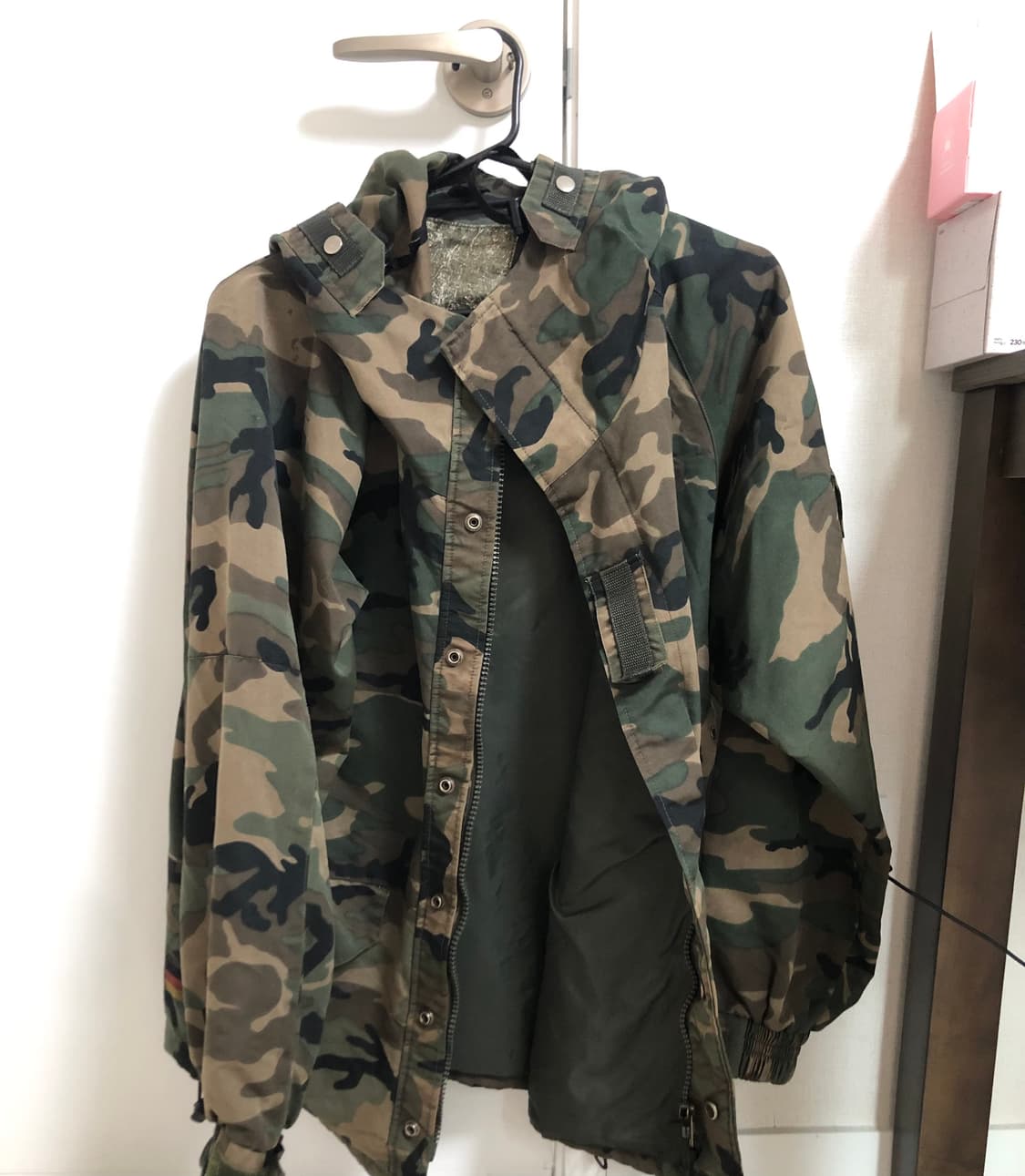 빈티지 미군 카모 후드 야상 점퍼 상품이미지1