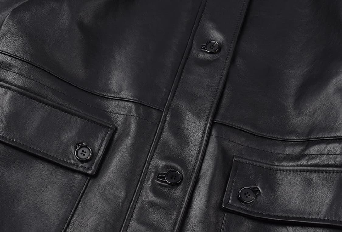 90s tessa leather jacket(램스킨) 상품이미지3