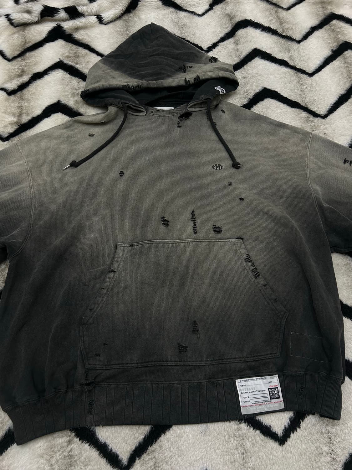 [46]메종 미하라 야스히로 디스트레스드 후드 상품이미지5