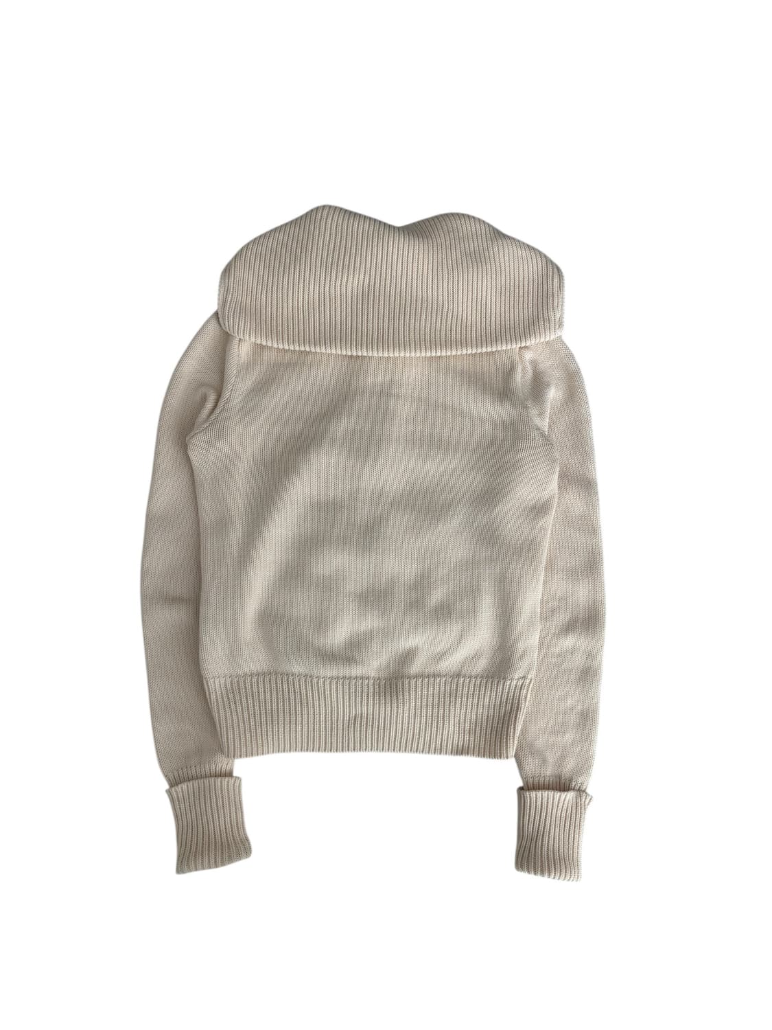 폴로 하이넥 아이보리 니트집업 상품이미지8