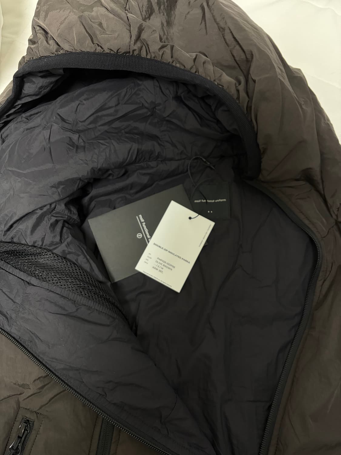 모이프 더블집 인슐레이트 파카 25시즌 2사이즈 판매합니다. 상품이미지3