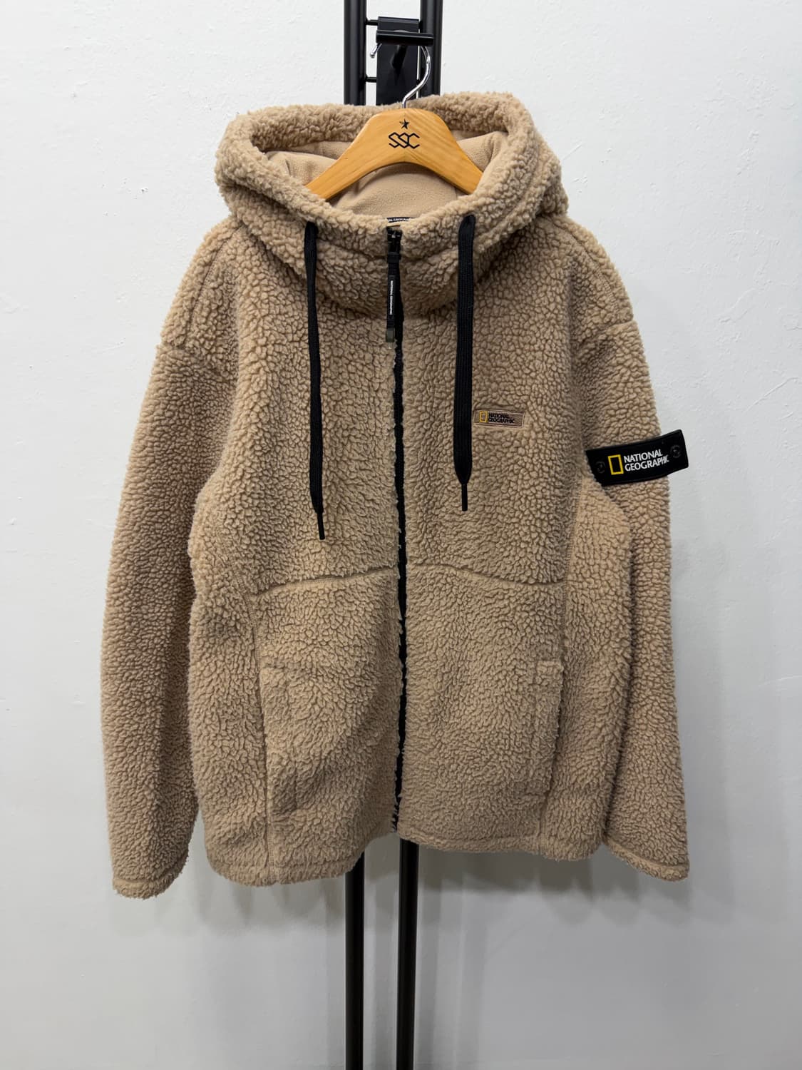 정품) 내셔널지오그래픽 뽀글이 후리스 자켓 M 상품이미지1