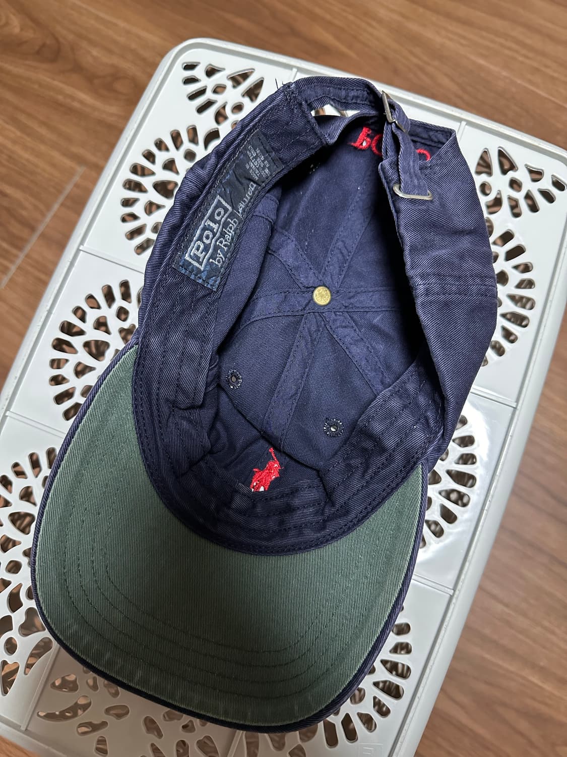 90s 빈티지 폴로 볼캡 네이비 상품이미지3