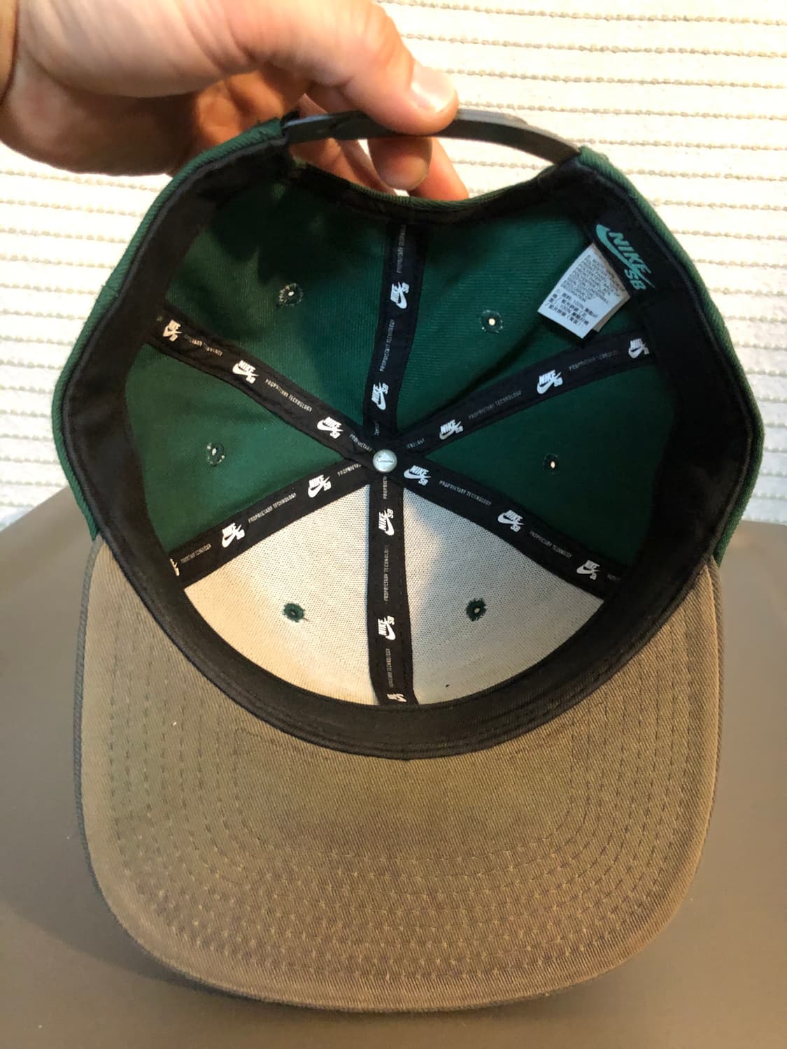 나이키 sb 스케이트보드 스냅백 그린 상품이미지3