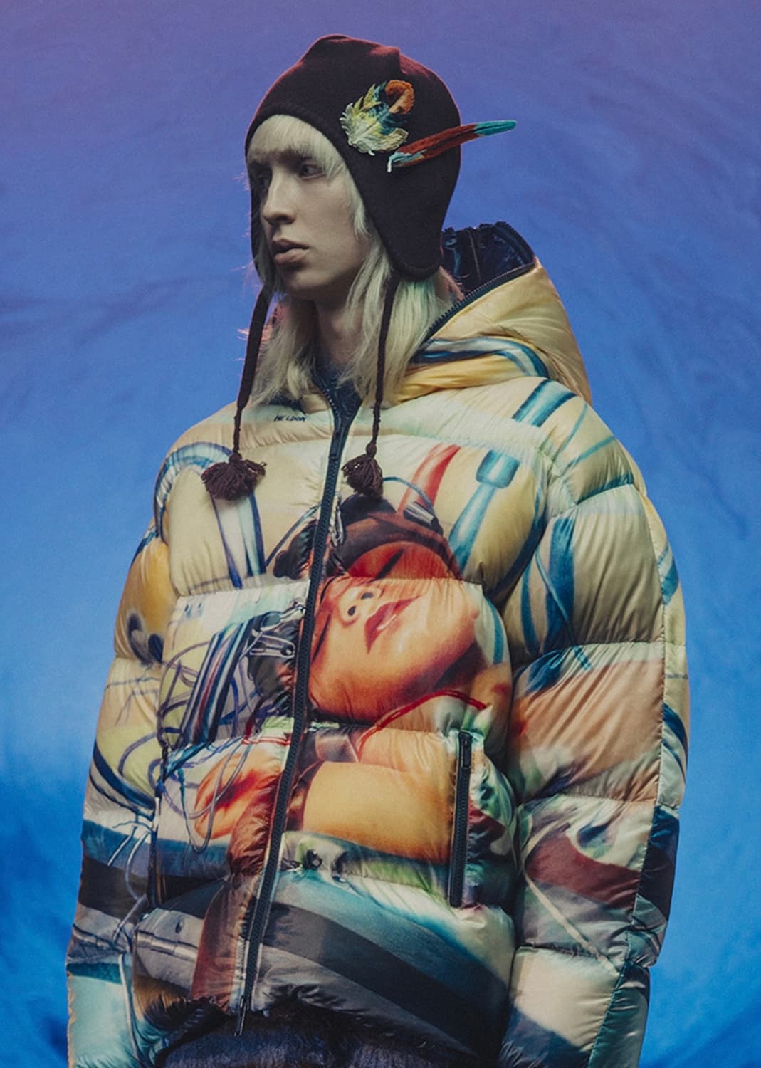 [새상품] 25FW 언더커버 울 귀달이 니트 비니 블랙 이어 플랩 비니 상품이미지5