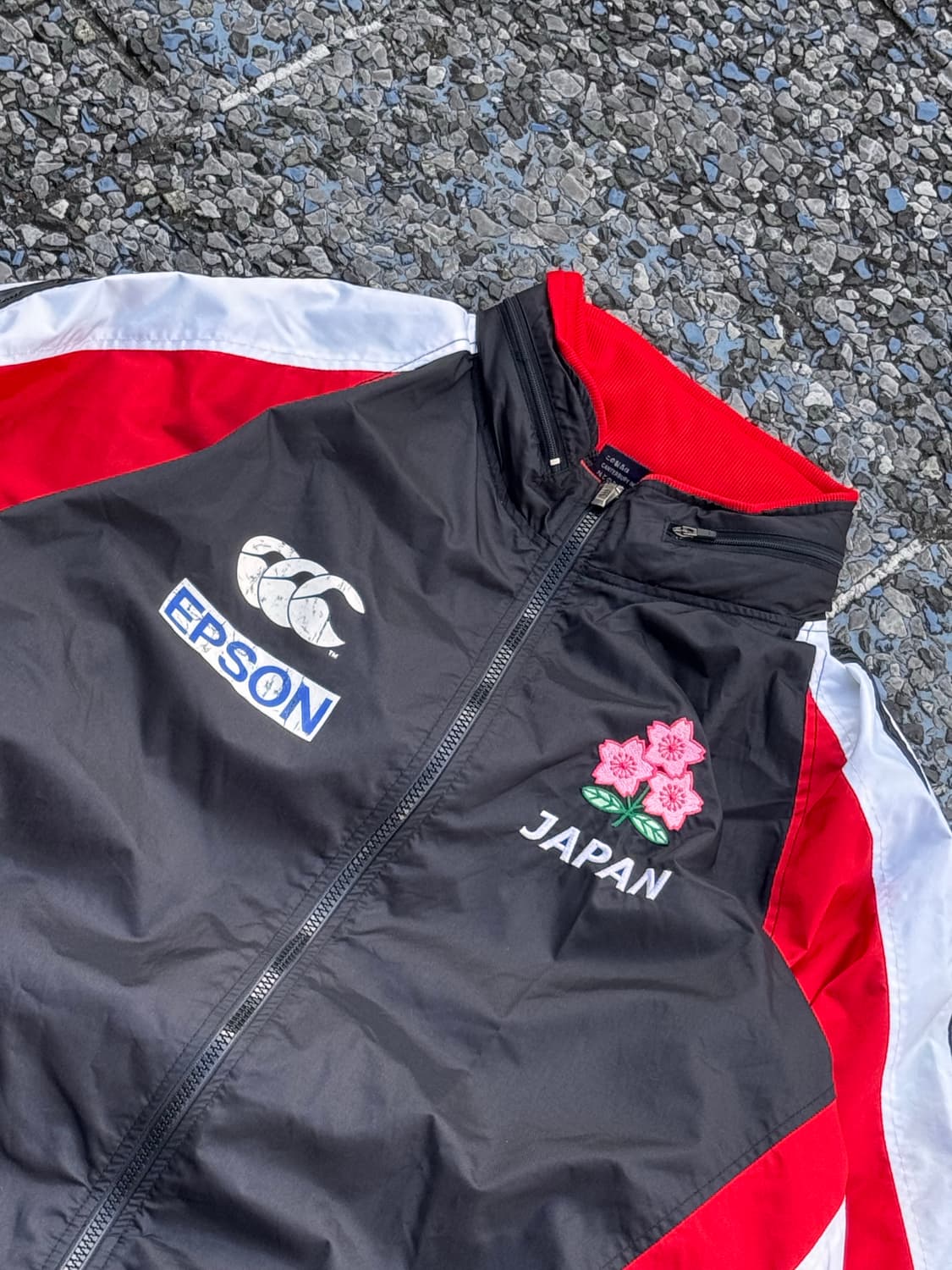 캔터베리 럭비 선수 지급용 오버핏 바람막이 자켓 상품이미지4