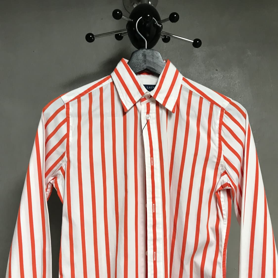 폴로 랄프로렌 스트라이프 셔츠 오렌지 2(W) 상품이미지2