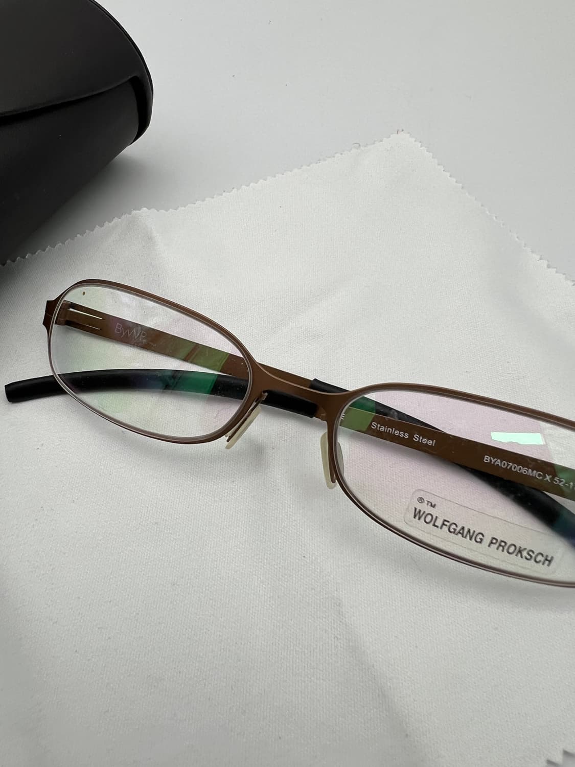 ByWP BYA07006MC 브라운 반무테 안경 상품이미지2