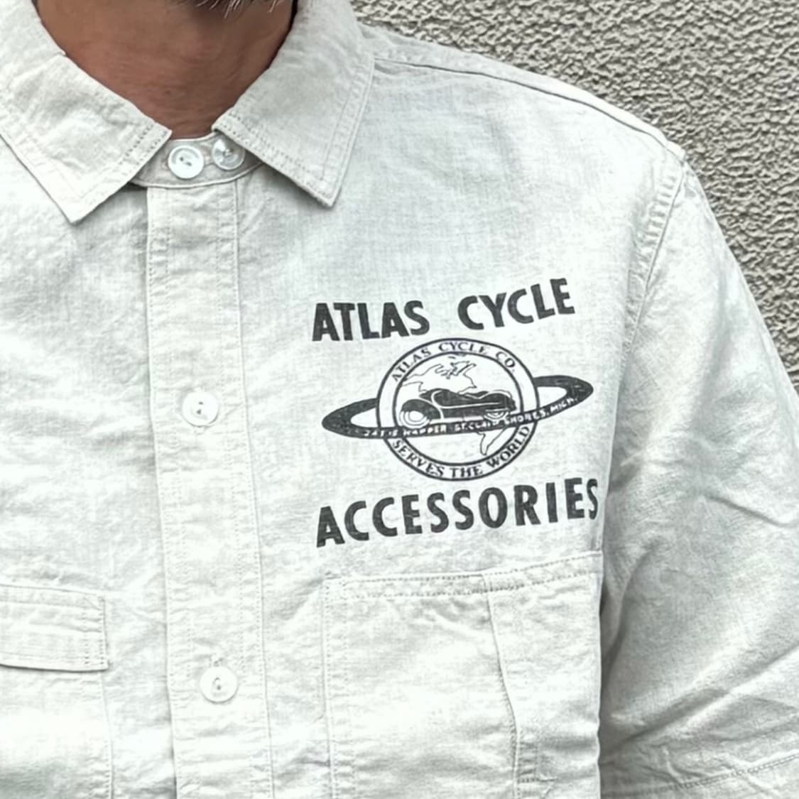 [17]프리휠러스 "ATLAS CYCLE CO." 반팔 셔츠 상품이미지6