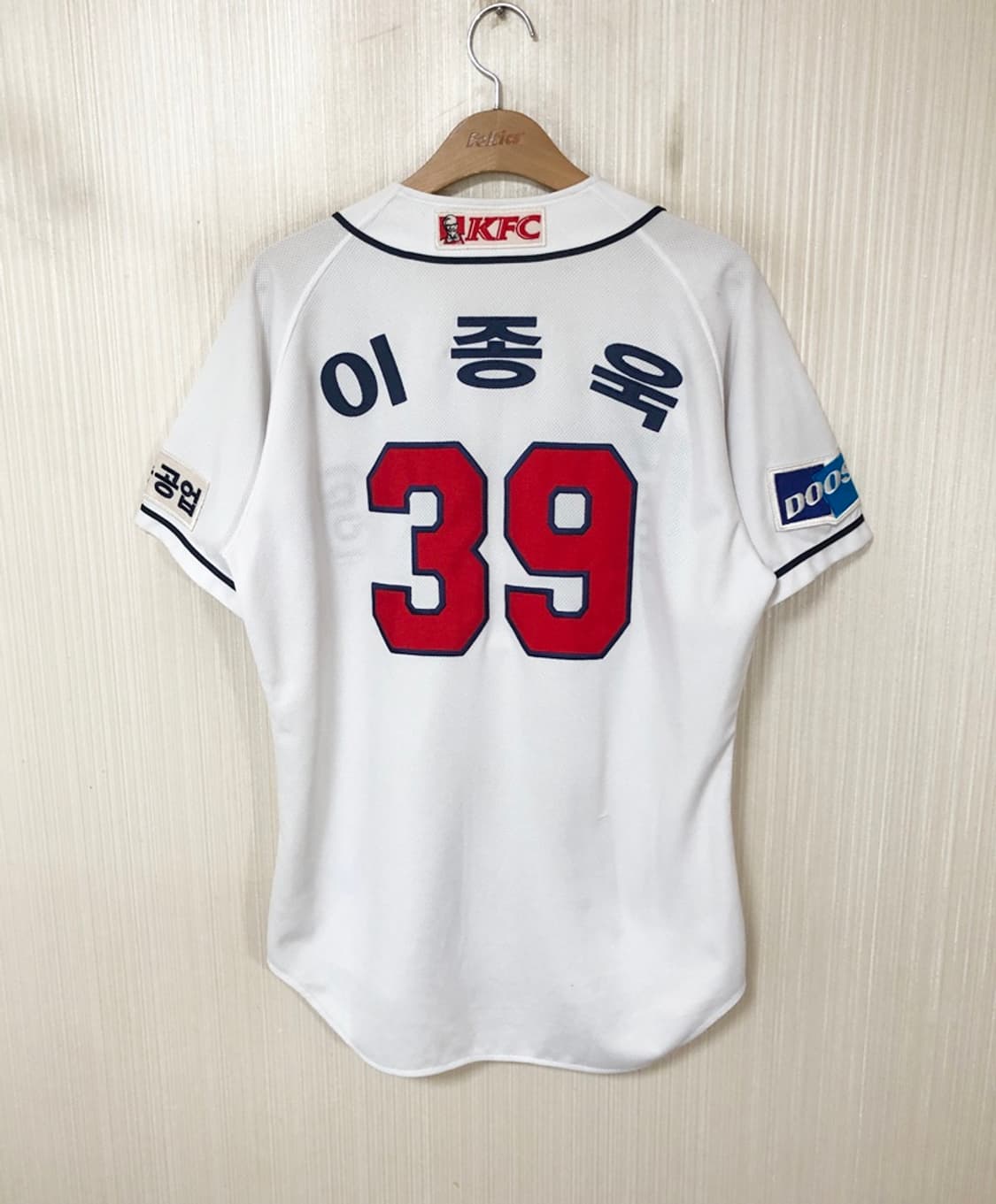 KBO 위팬 두산베어스 홈유니폼/져지 100 #39 이종욱 상품이미지8