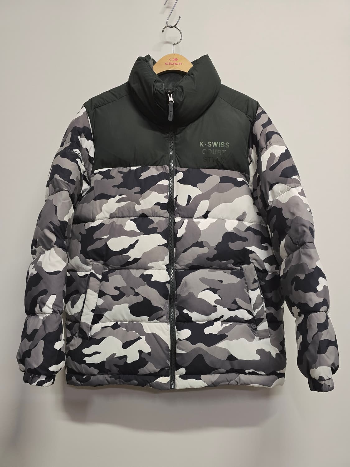 kswiss 케이스위스 카모 패딩 점퍼 상품이미지1