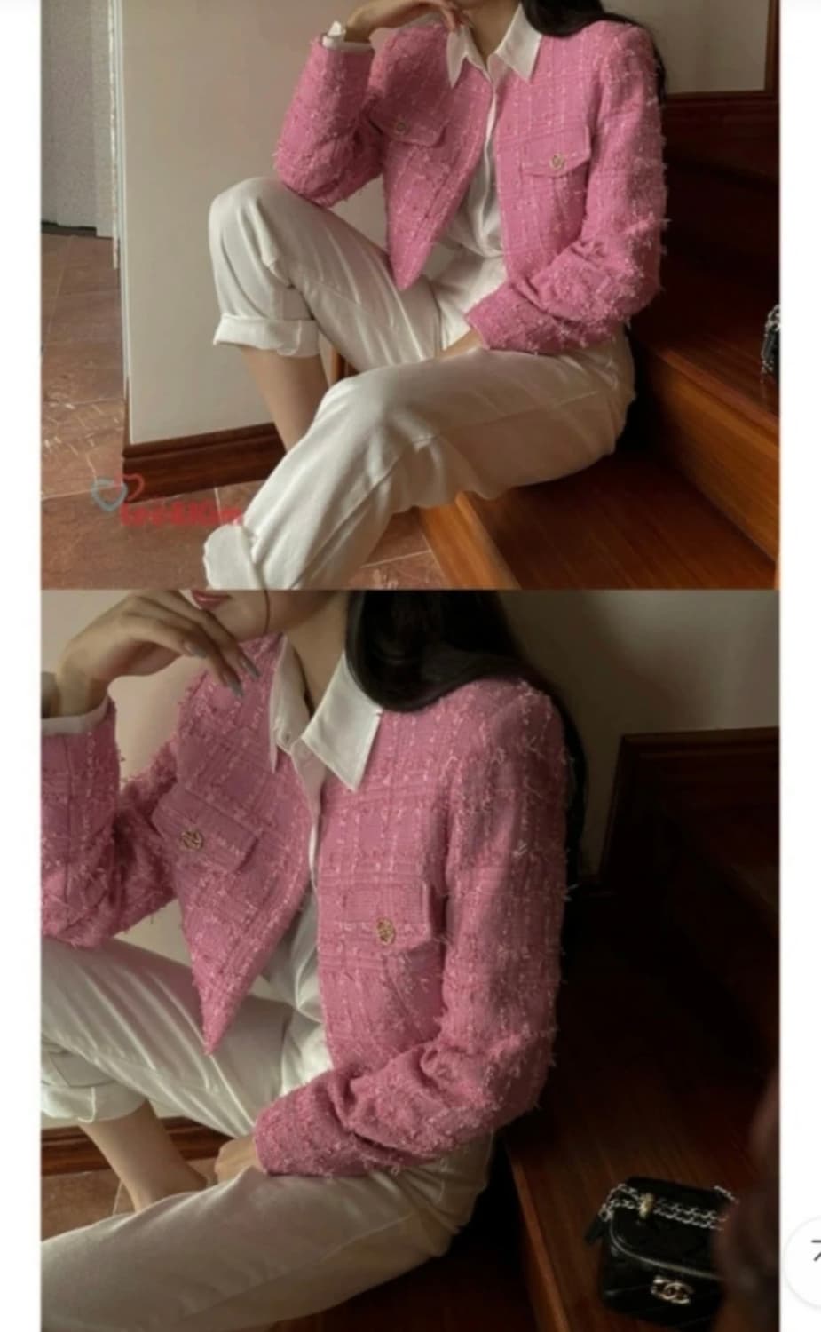 트위드자켓 숏자켓 크롭자켓:) 숏코트 하객룩 오피스룩 데이트룩 연망룩 상품이미지2