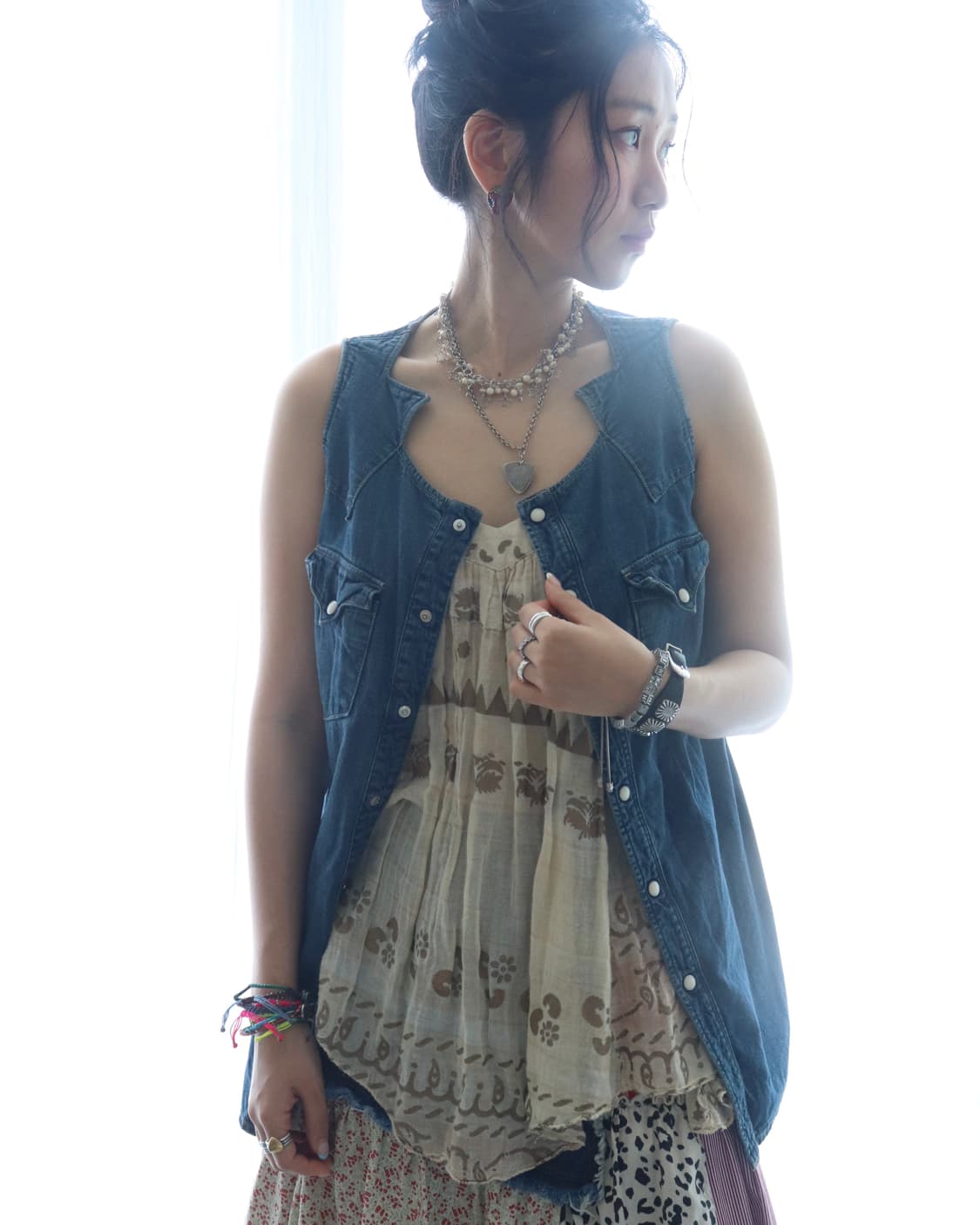 [Kapital] Western Denim Tunic Vest 상품이미지2