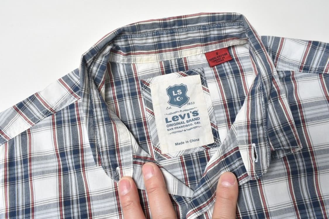 리바이스 웨스턴 체크 셔츠 남방 S N1199 상품이미지5