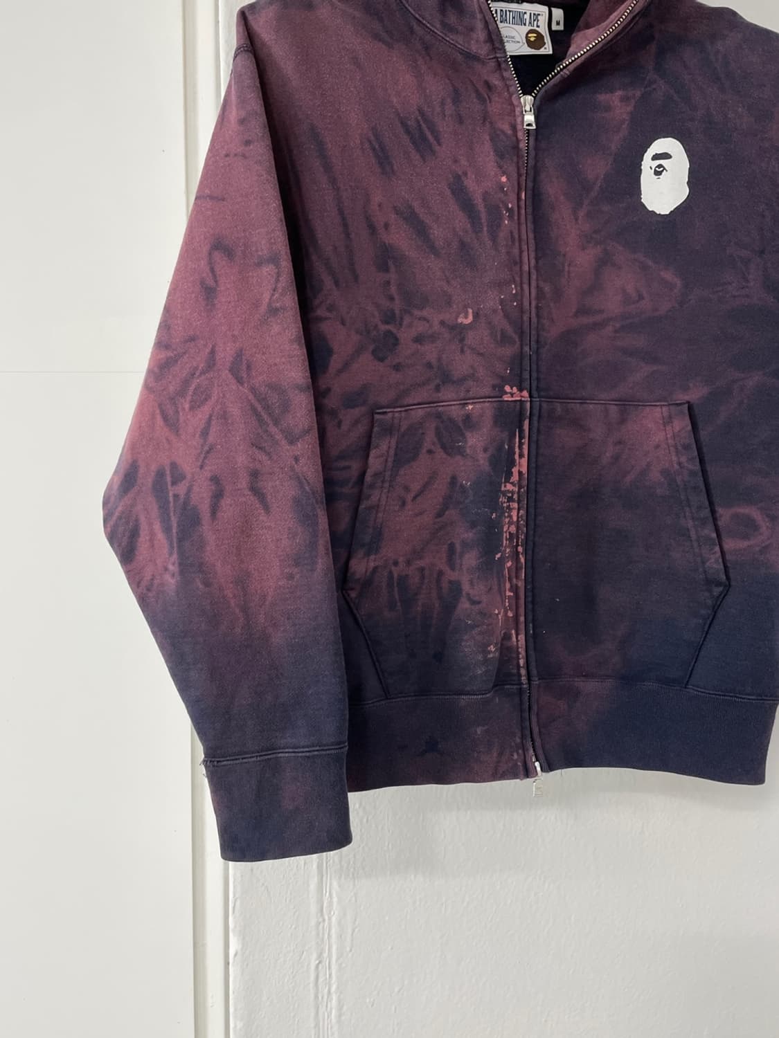 베이프 가먼트 다이 컬리지 후드집업  상품이미지4