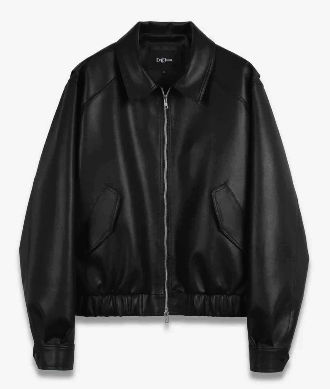 도프제이슨 오버핏 비건레더 보머 자켓 상품이미지1