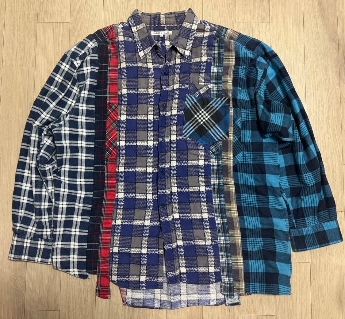 니들스(Rebuild by Needles) 플란넬 셔츠 XL 상품이미지1