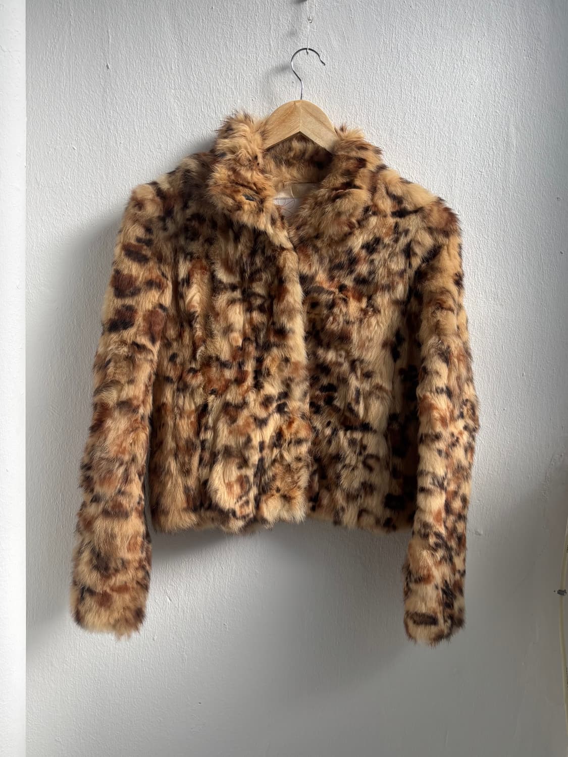Vintage Leopard Rabbit Fur Jacket 상품이미지1