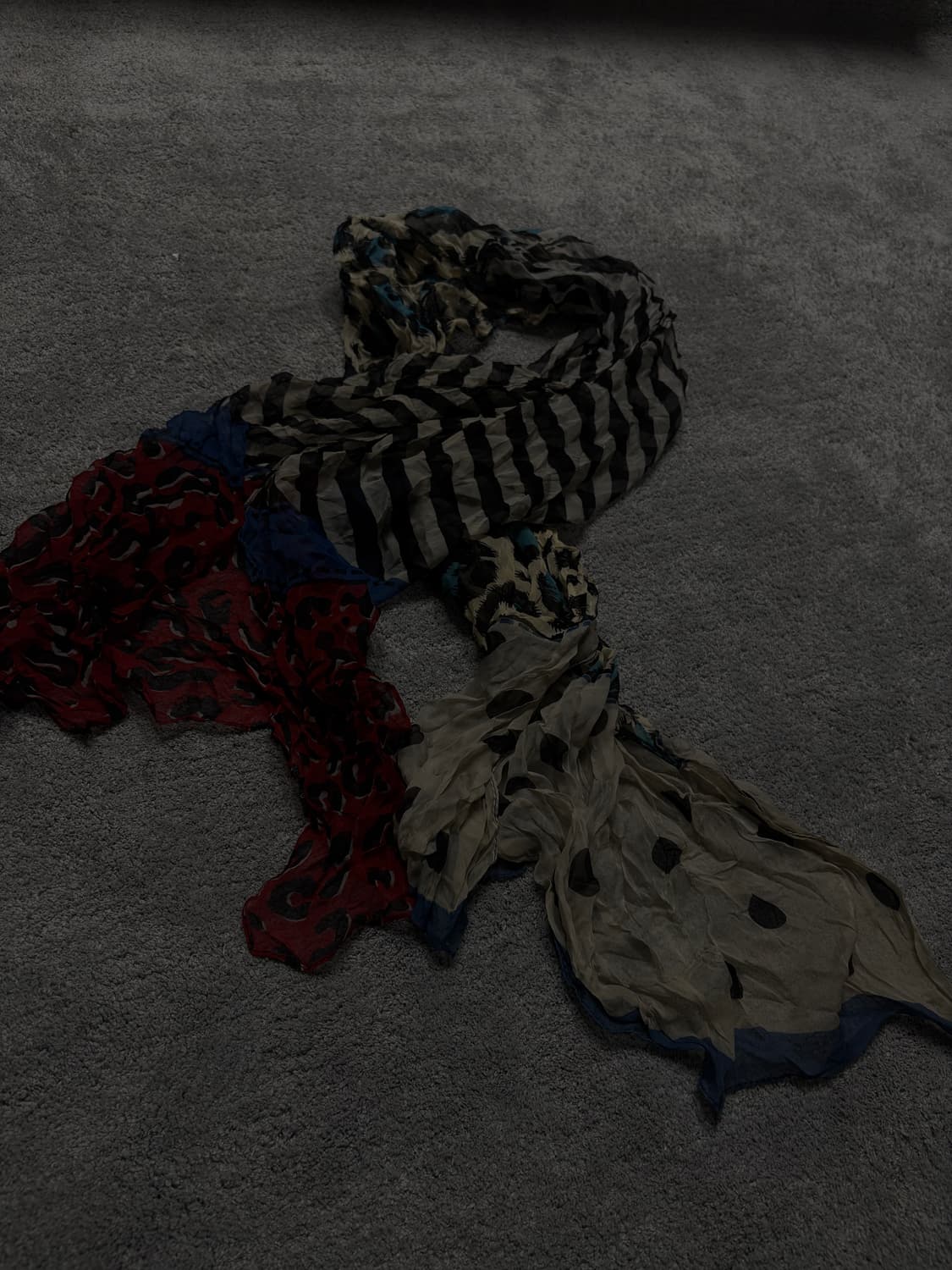 Vintage punk grunge mood leopard scarf 상품이미지2