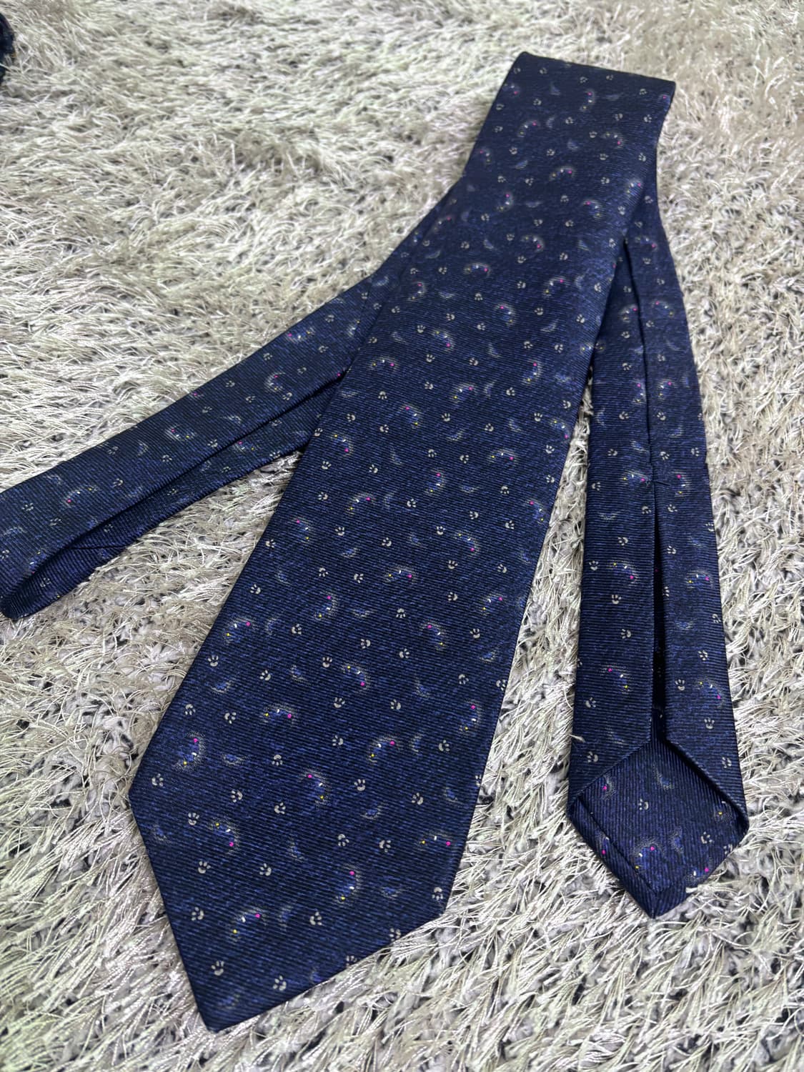 이태리제 BVLGARI 100프로 실크 넥타이 상품이미지3