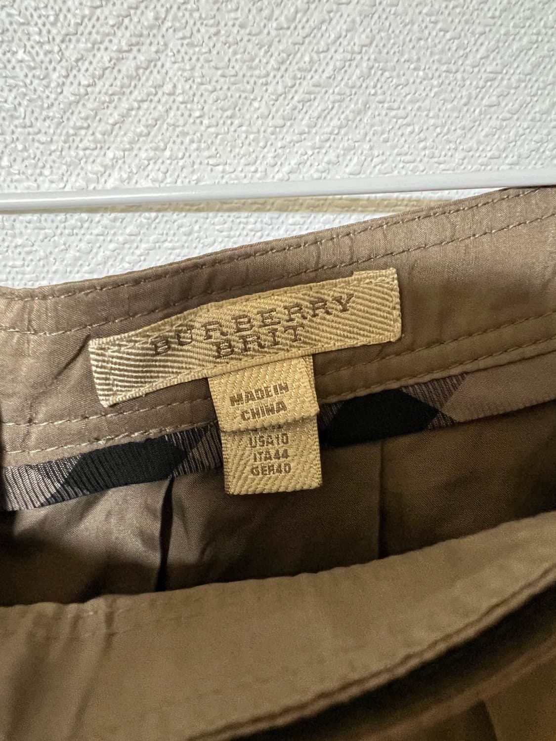 버버리 플리츠 스커트 브라운 상품이미지4