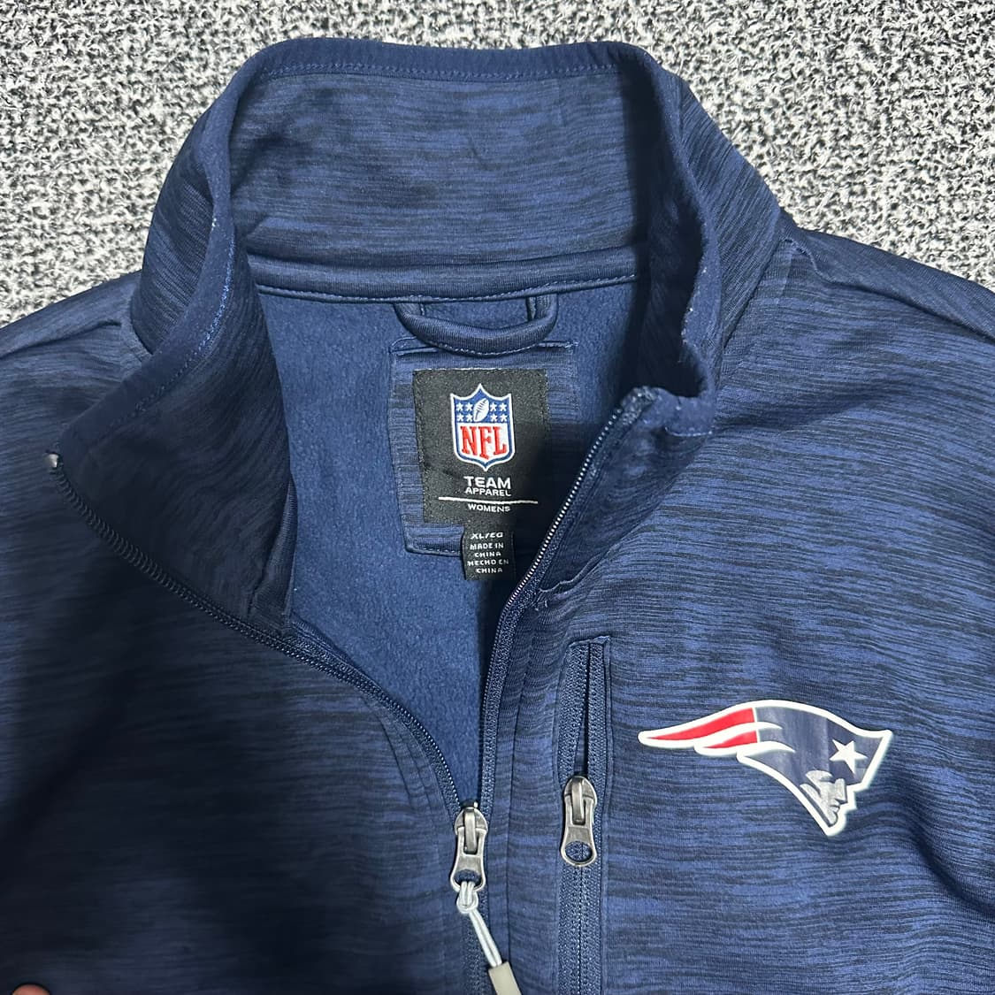 (XL) NFL 뉴잉글랜드 패트리어츠 네이비 풀집업 자켓 상품이미지2