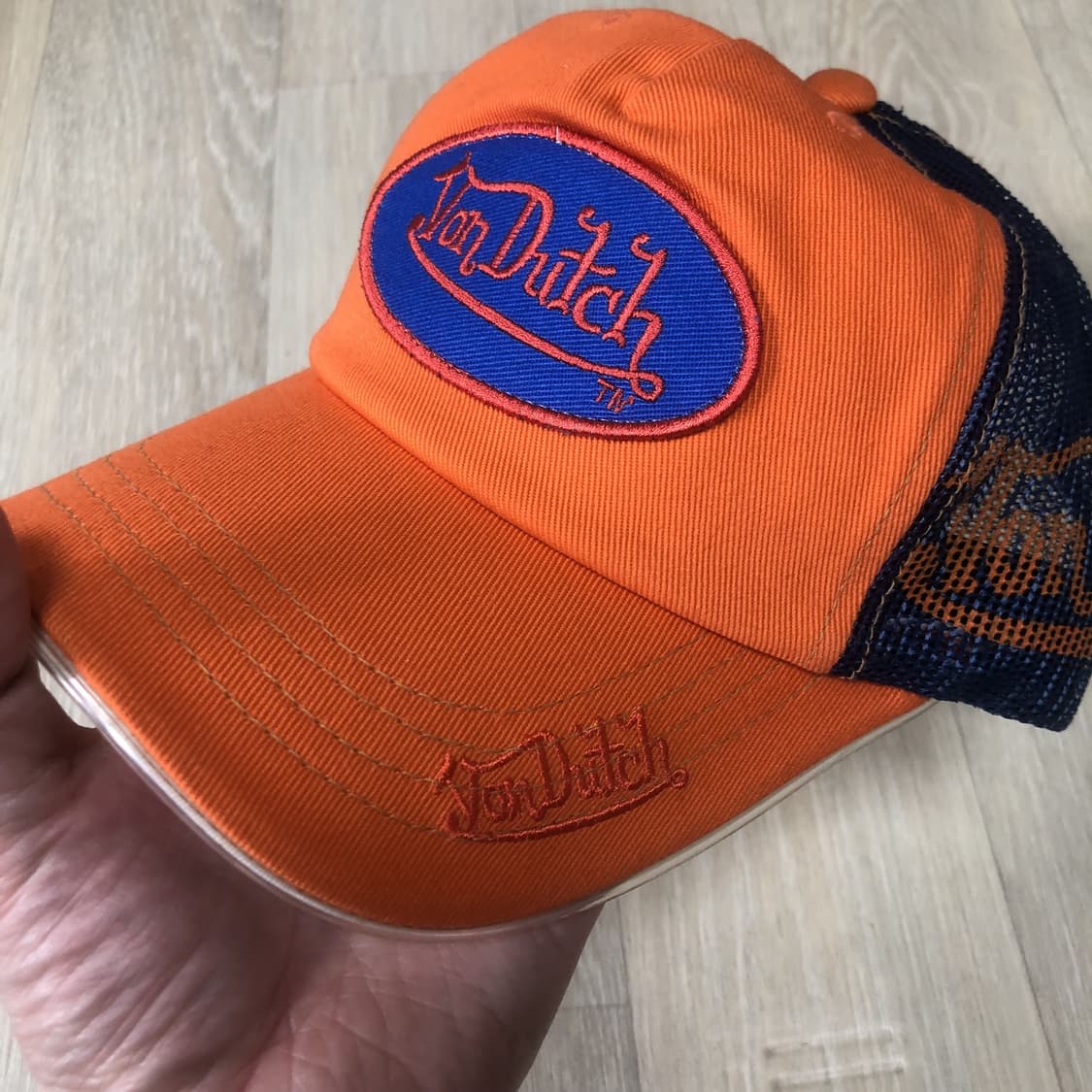 (OS) 00's 새상품 본더치 Von Dutch 오렌지 트러커 메쉬캡 상품이미지9