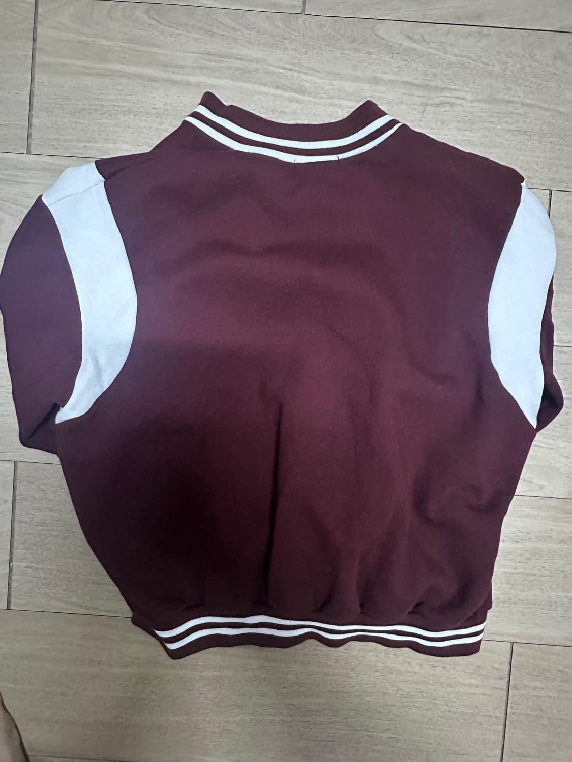 버건디 바시티자켓 상품이미지2