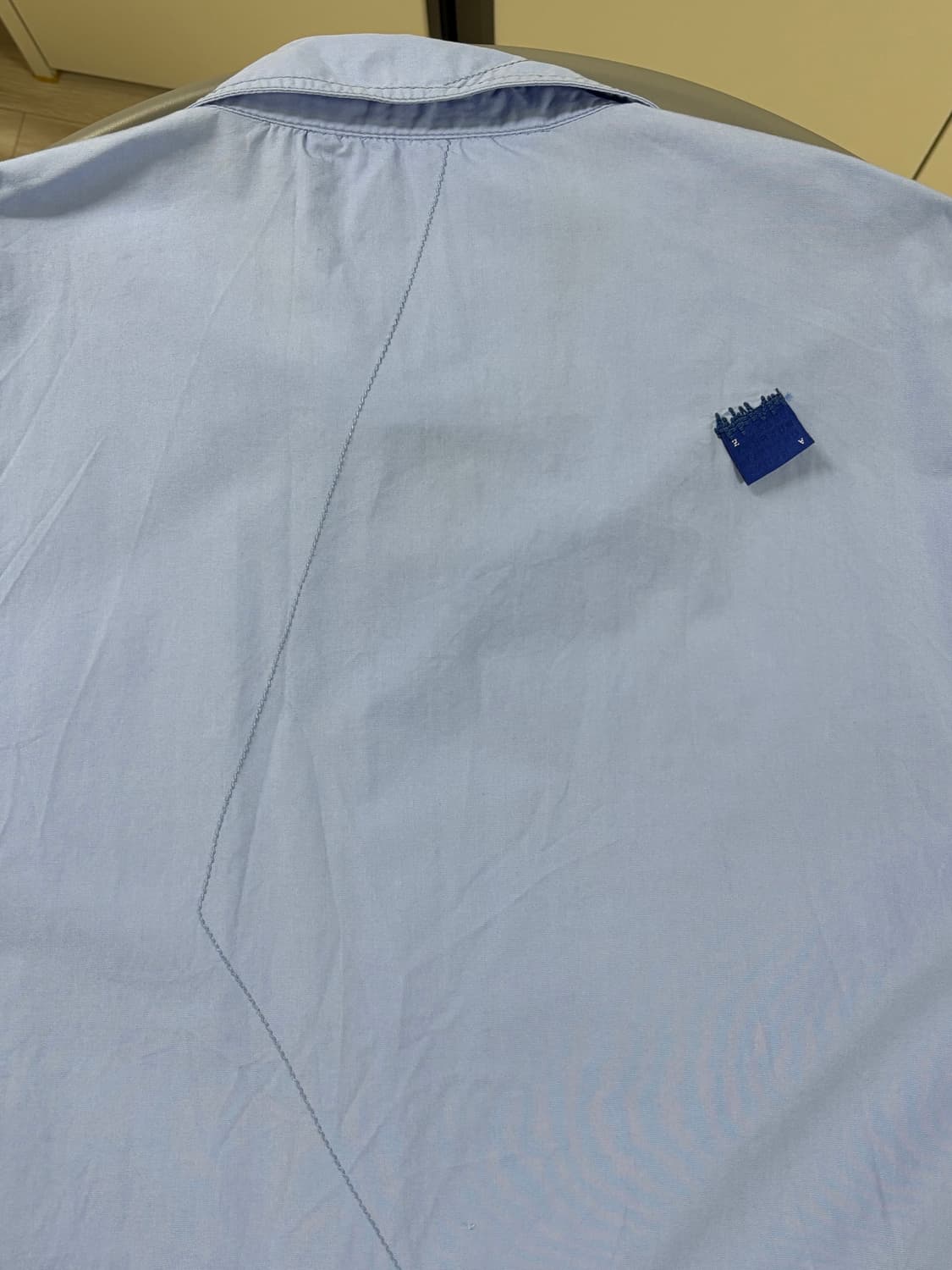 (L) 자라 아더에러 오버사이즈 셔츠 스카이블루 상품이미지5