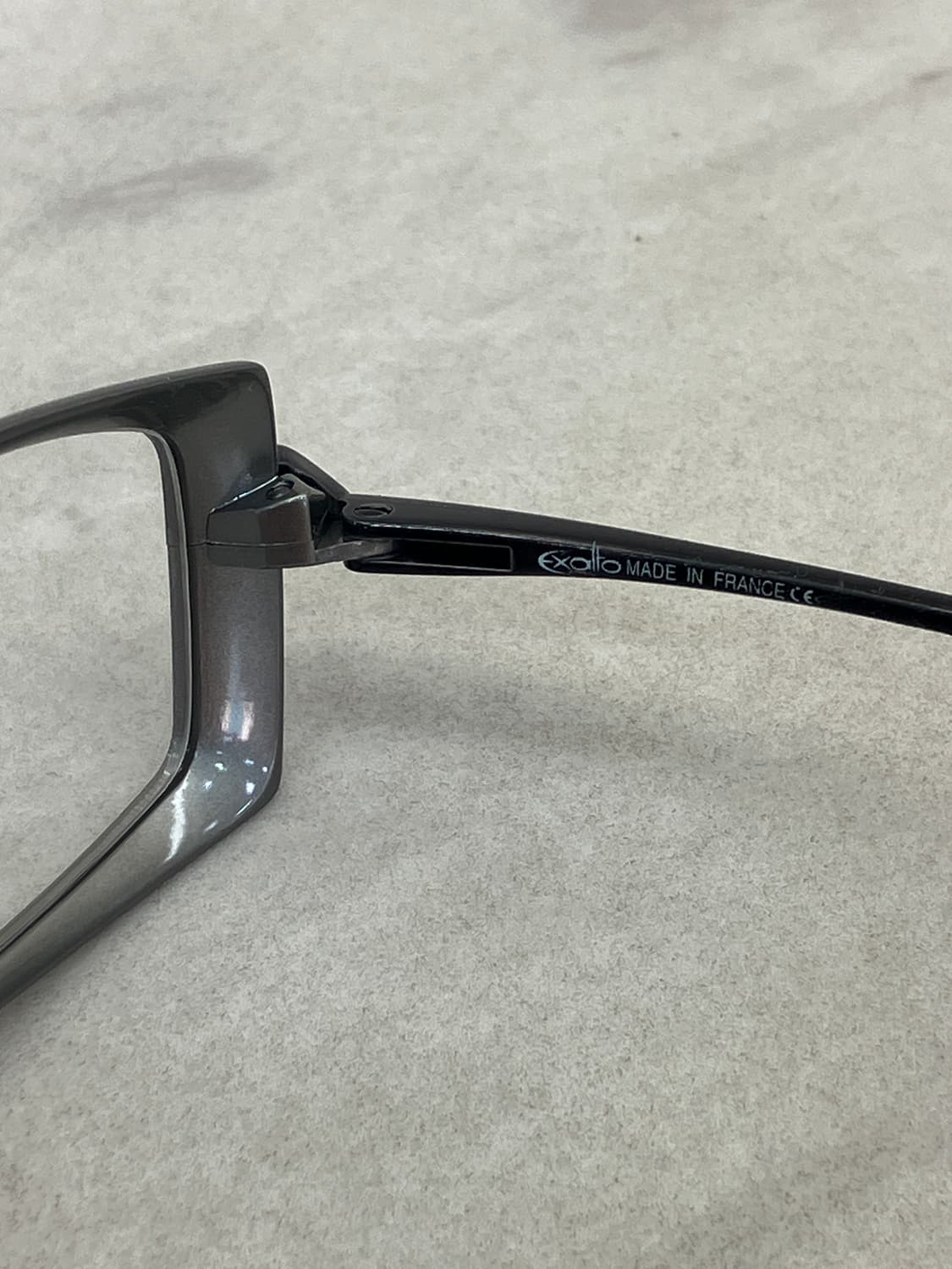 엑살토 Exalto 매트 실버 스퀘어 볼드 메탈테 안경 상품이미지3