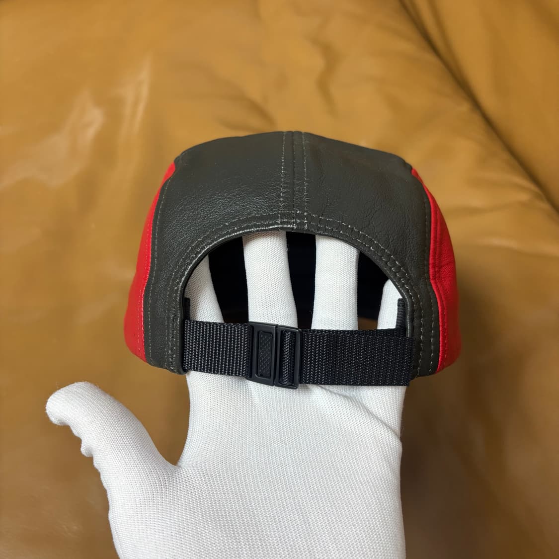 슈프림 캠프캡 모자 박스로고 레더 멀티 컬러 상품이미지7