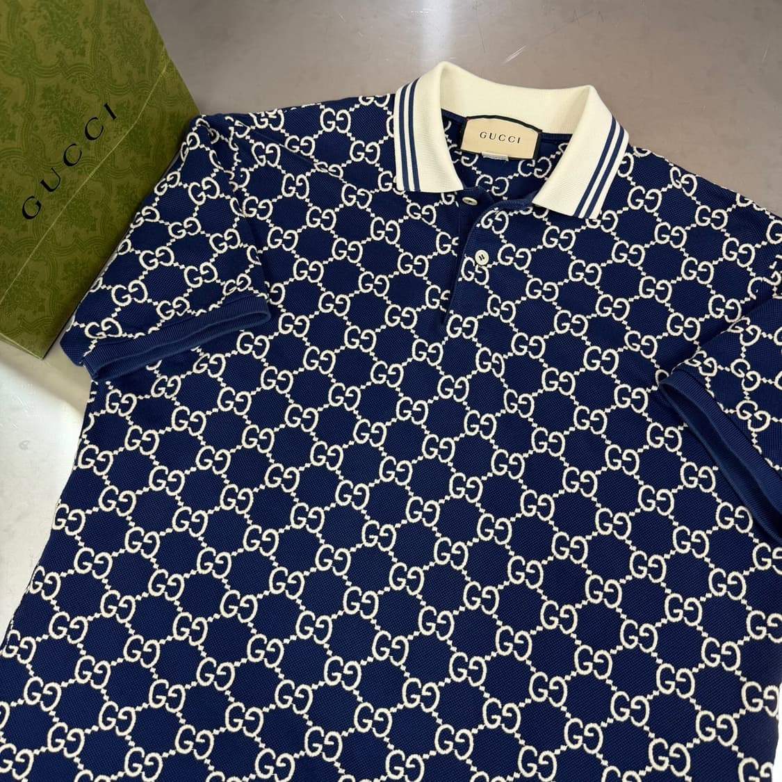 [리오브] 구찌 GG 스트레치 코튼 카라티셔츠 상품이미지3