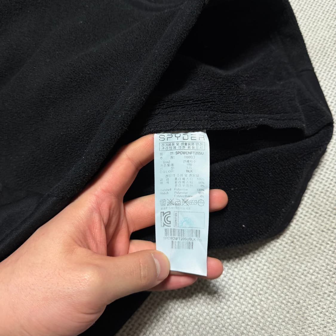 스파이더 US 스키팀 플리스 후디 자켓 상품이미지5