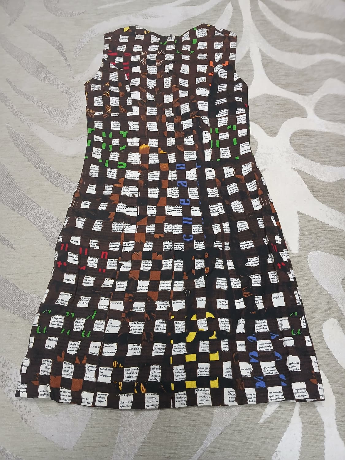 모스키노 엔틱 텍스트 패턴 원피스  상품이미지2