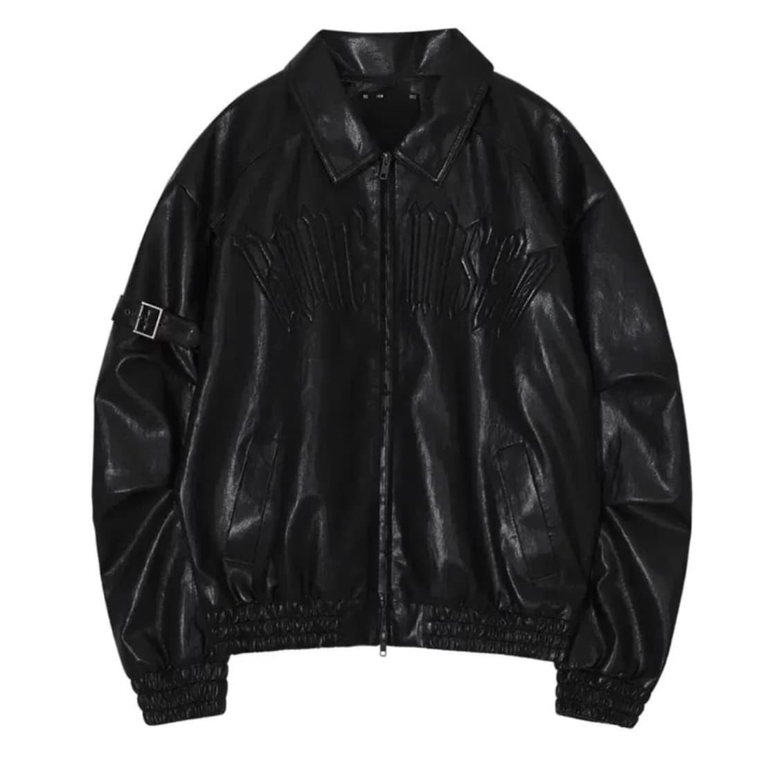 보헤미안서울 엠보 로고 레더 점퍼 EMBO LOGO LEATHER JUM 상품이미지2