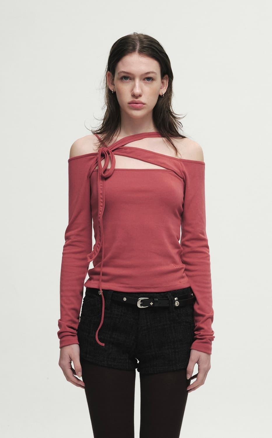 세릭 홀리데이컬렉션 탱글 스트랩 탑 레드 상품이미지1