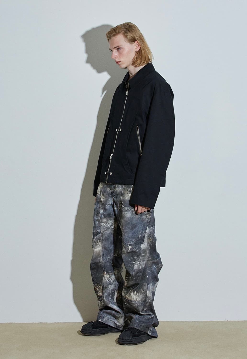 아이돈워너셀 멀티집업 코튼 절개 라인 이중지퍼 집업 자켓 1 상품이미지2