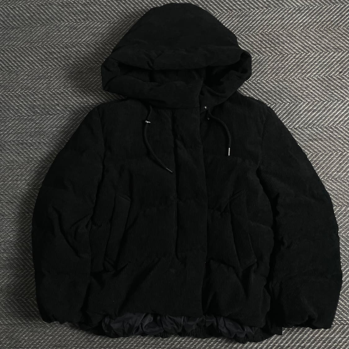 나인식스뉴욕 코듀로이 블랙 패딩 점퍼 y 3724 상품이미지2