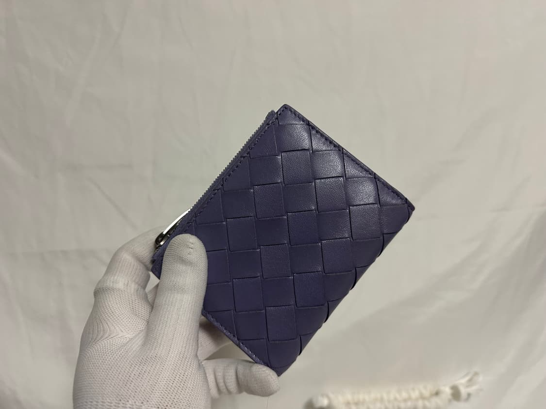 보테가베네타 지퍼 반지갑 라벤더 (OS) 상품이미지2